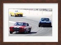 Mustang and Corvette Racing Fine Art Print