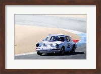 White Porsche 911 in Monterey Fine Art Print