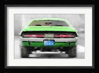Dodge Challenger Rear Fine Art Print
