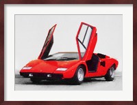 1974 Lamborghini Countach Open Doors Fine Art Print