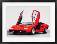 1974 Lamborghini Countach Open Doors Fine Art Print
