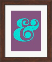 Ampersand Purple and Blue Fine Art Print
