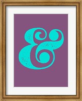 Ampersand Purple and Blue Fine Art Print