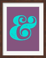 Ampersand Purple and Blue Fine Art Print