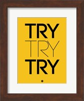 Try Try Try Yellow Fine Art Print
