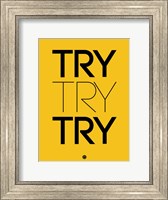 Try Try Try Yellow Fine Art Print
