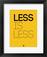 Less Is Less Yellow Fine Art Print