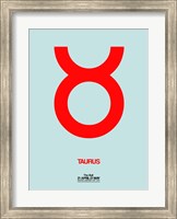 Taurus Zodiac Sign Red Fine Art Print
