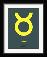 Taurus Zodiac Sign Yellow Fine Art Print
