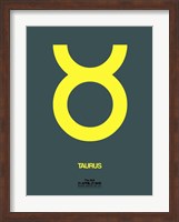 Taurus Zodiac Sign Yellow Fine Art Print