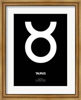 Taurus Zodiac Sign White Fine Art Print