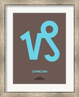 Capricorn Zodiac Sign Blue Fine Art Print