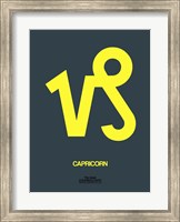 Capricorn Zodiac Sign Yellow Fine Art Print