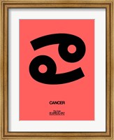 Cancer Zodiac Sign Black Fine Art Print