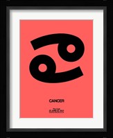 Cancer Zodiac Sign Black Fine Art Print