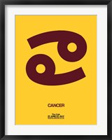 Cancer Zodiac Sign Brown Fine Art Print