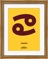 Cancer Zodiac Sign Brown Fine Art Print