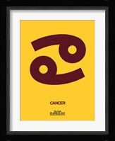 Cancer Zodiac Sign Brown Fine Art Print