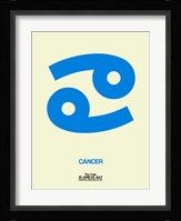 Cancer Zodiac Sign Blue Fine Art Print