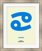 Cancer Zodiac Sign Blue Fine Art Print