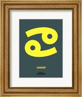 Cancer Zodiac Sign Yellow Fine Art Print