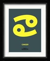 Cancer Zodiac Sign Yellow Fine Art Print