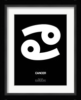 Cancer Zodiac Sign White Fine Art Print