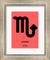 Scorpio Zodiac Sign Black Fine Art Print