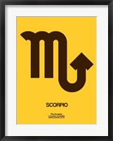Scorpio Zodiac Sign Brown Fine Art Print