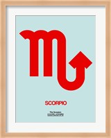 Scorpio Zodiac Sign Red Fine Art Print
