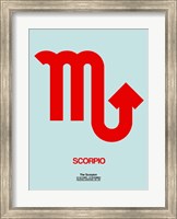 Scorpio Zodiac Sign Red Fine Art Print
