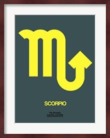 Scorpio Zodiac Sign Yellow Fine Art Print