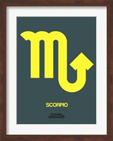 Scorpio Zodiac Sign Yellow Fine Art Print