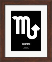 Scorpio Zodiac Sign White Fine Art Print
