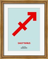 Sagittarius Zodiac Sign Red Fine Art Print