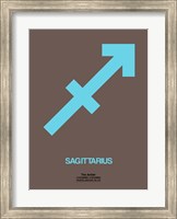 Sagittarius Zodiac Sign Blue Fine Art Print