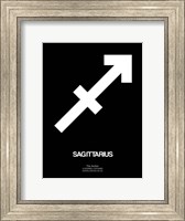 Sagittarius Zodiac Sign White Fine Art Print