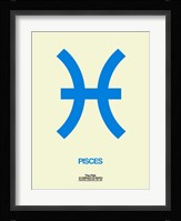 Pisces Zodiac Sign Blue Fine Art Print