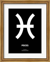 Pisces Zodiac Sign White Fine Art Print