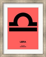 Libra Zodiac Sign Black Fine Art Print