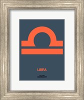 Libra Zodiac Sign Orange Fine Art Print