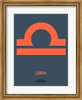Libra Zodiac Sign Orange Fine Art Print