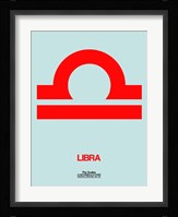 Libra Zodiac Sign Red Fine Art Print