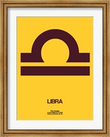 Libra Zodiac Sign Brown Fine Art Print