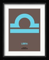 Libra Zodiac Sign Blue Fine Art Print