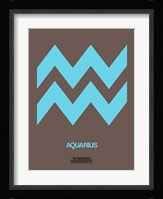 Aquarius Zodiac Sign Blue Fine Art Print
