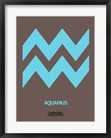 Aquarius Zodiac Sign Blue Fine Art Print