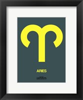 Aries Zodiac Sign Yellow Fine Art Print