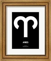 Aries Zodiac Sign White Fine Art Print
