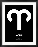 Aries Zodiac Sign White Fine Art Print